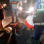 Acompañante de motociclista lesionado tras colisión en Carretera Nueva a León nicaragua