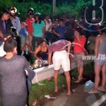 Peatón muere arrollado por conductor de vehículo en el bypass de León nicaragua