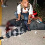 Gravemente lesionado terminó un motociclista al impactar con una cuneta, en Managua nicaragua