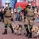 Presentación de unidad canica de bomberos en el paseo de los estudiantes nicaragua