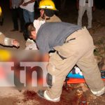 Tres lesionados al explotar dos motos que chocaron de frente en Siuna nicaragua