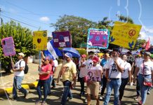 Habitantes de San Rafael del Sur protagonizan caminata por la paz nicaragua