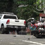 Fuerte accidente entre motociclista y camioneta en la Isla de Ometepe nicaragua