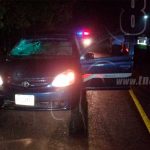Peatón muere tras ser atropellado por vehículo en Chontales nicaragua