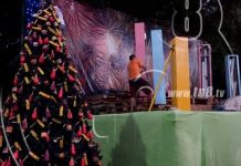 Avanza instalación de altares en la avenida de Bolívar a Chávez nicaragua