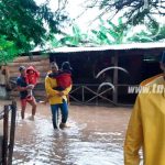 Familias son evacuadas tras fuertes lluvias en Nandaime nicaragua