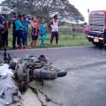 Motorizado muere calcinado