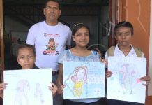 Niñez segoviana participa en concurso de dibujo nicaragua