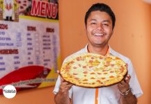 Masa + tomate + amor = Familys Pizza nicaragua