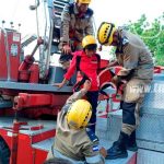Bomberos unificados interactúan con la niñez y la familia nicaragua
