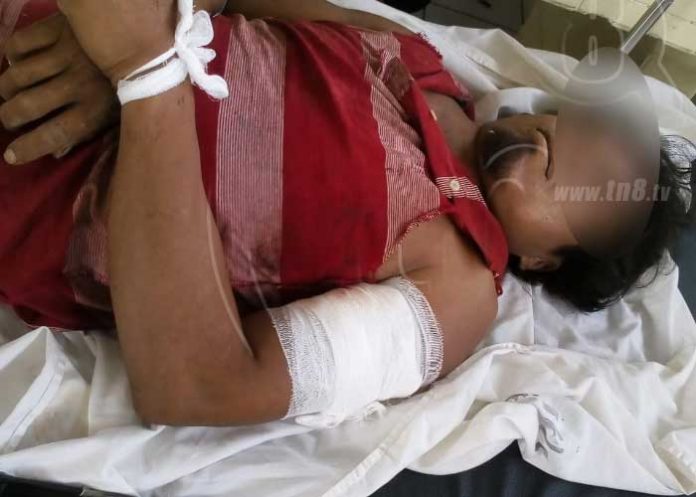 derrumbe de tierra sobre la Carretera Sur