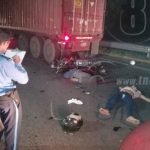 Pasajera y conductor de motocicleta pierden la vida