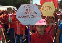 Estudiantes hacen conciencia para prevenir accidentes en Chinandega chinandega