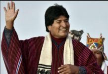 Evo Morales inaugura la línea más rápida del teleférico de La Paz presidente Evo Morales