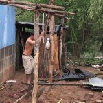 Tornado deja cuatro viviendas sin techo en comunidad nandaimeña tornado