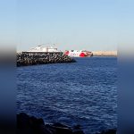 Tres heridos en un accidente entre un ferri y un barco en España espana