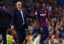 Dembélé no jugaría el Clásico ante el Real Madrid