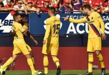 Joven Ansu Fati anota en empate por Barcelona ante Osasuna barcelona