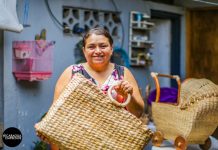 La fibra de plátano, la innovación creativa en carteras de Muebles Hayda Luisa nicaragua