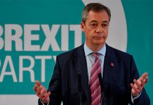 Nigel Farage cede ante Boris Johnson en elecciones británicas partido del brexit