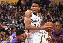 Bucks derrotan a Lakers 131-120, por octava vez consecutiva eric