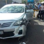 Managua: Irrespeto a señal de tránsito deja a motociclista lesionado nicaragua