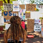 La valla que protesta contra Trump en la Casa Blanca valla
