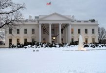Tormenta de nieve en Washington paraliza al Gobierno de EE.UU. casa blanca