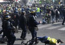 Detienen a 160 chalecos amarillos en jornada de protestas en París, Francia chalecos amarillos detenidos