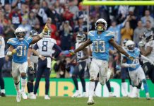 Chargers frustran intentos de conversión y ganan en Londres philip