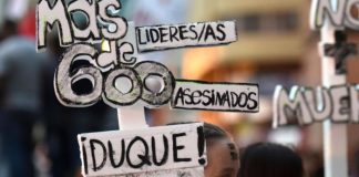 lideres sociales asesinados
