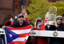 Boston festeja otro campeonato de los Medias Rojas medias