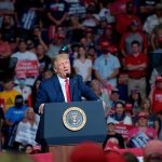 Donald Trump arranca campaña con poca asistencia de seguidores donald trump