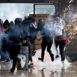 Denuncian represión contra manifestantes en Bogotá, Colombia esmad