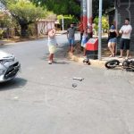Dos lesionados tras accidente de tránsito en Managua nicaragua