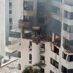 Se registra una fuerte explosión en un edificio de Valencia, Venezuela explosion