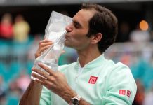 Federer conquista 101er título tras vencer a Isner en Miami roger