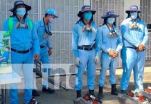 Desarrollan lucha antiepidémica en la Colonia Primero de Mayo, Managua Jornada de fumigación en la Colonia Primero de Mayo, Managua