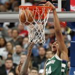 Con gran noche de Antetokounmpo, Bucks vencen a Mavericks giannis