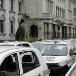 Taxistas en caravana rechazan seguro vial en Guatemala guatemala