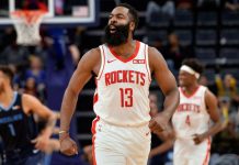 Harden aporta 44 puntos; Rockets vencen a Grizzlies james
