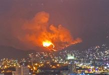 Capa de humo cubre capital de Honduras en medio de la pandemia humo