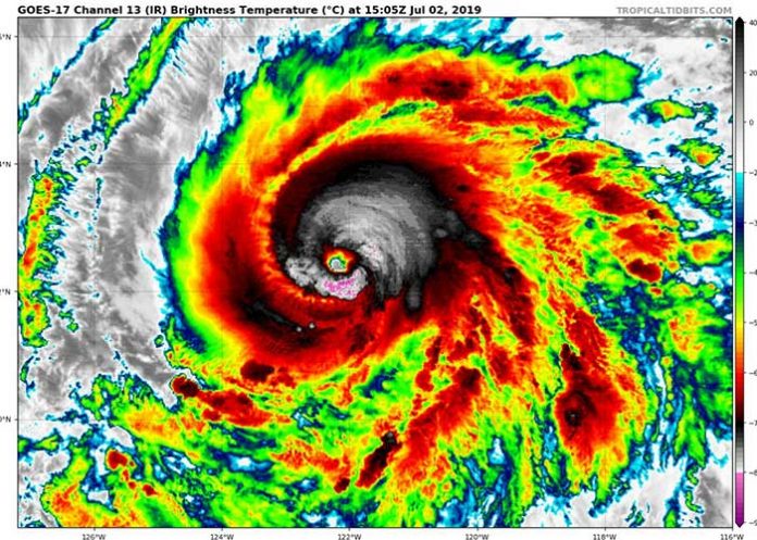 huracan barbara en mexico