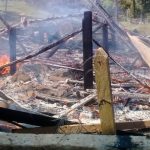 Familia queda en la calle tras incendiarse su humilde vivienda managua