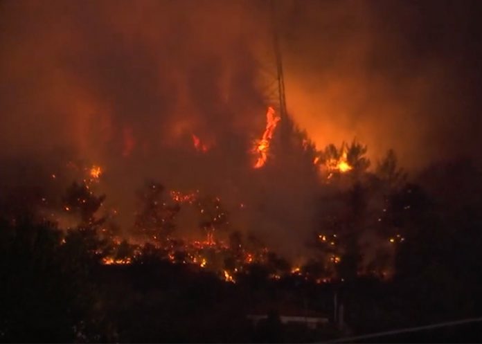 Incendio-Atenas incendio forestal