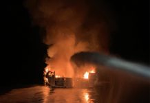 Unas 30 personas podrían haber muerto al incendiarse un barco en California incendio