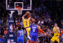 Kuzma anota 32 y Lakers derrotan a los Thunder sin LeBron lakers