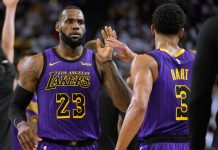 LeBron se lesiona ingle pero Lakers apalean a Warriors lebron