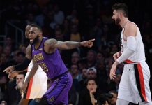 LeBron anota 44 y supera a Wilt y Lakers vencen a Blazers lebron