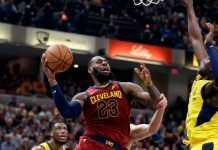 Cavaliers vence 104-100 a Pacers y empata la serie